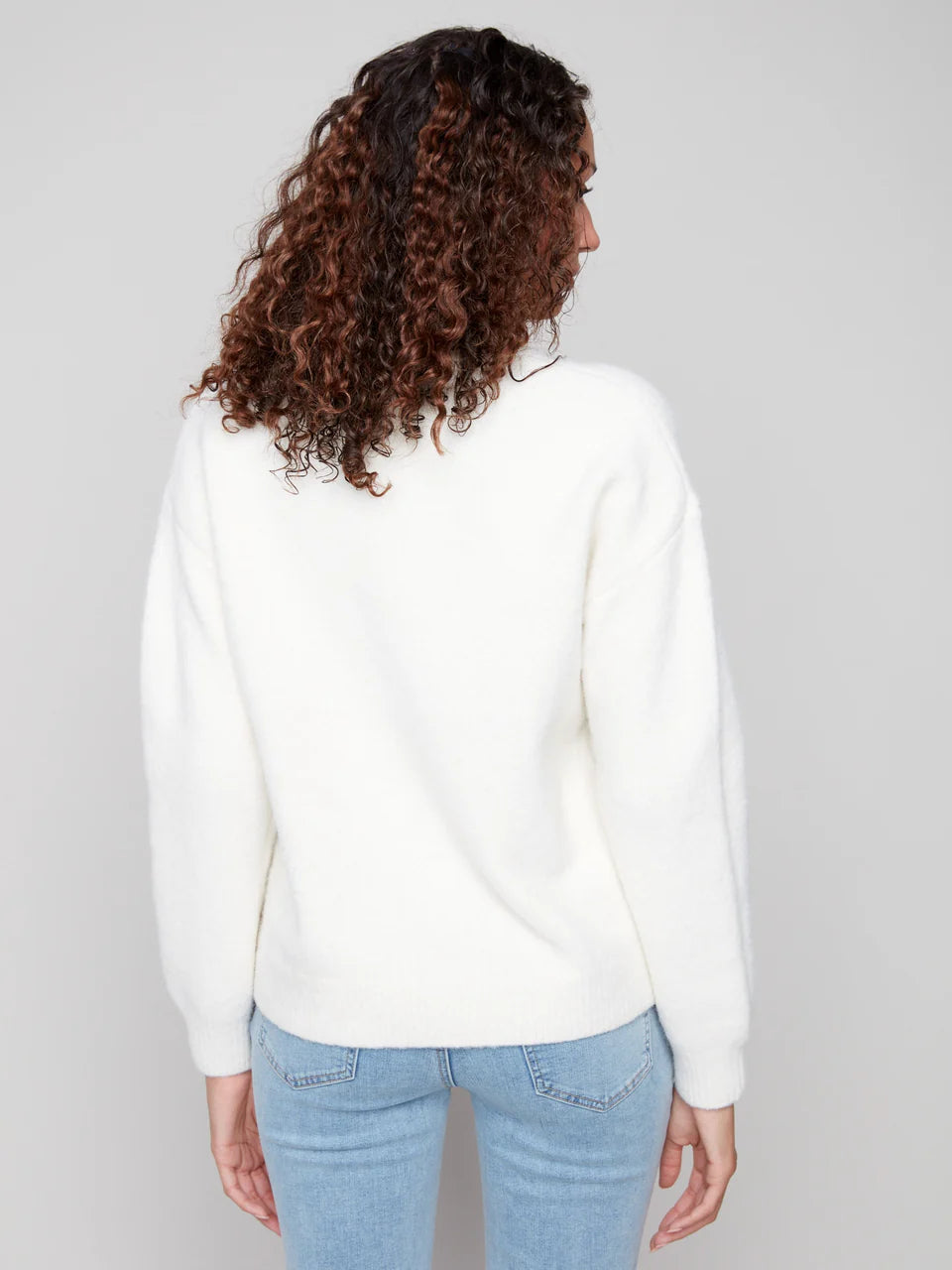 Cherry Intarsia Fluffy Sweater