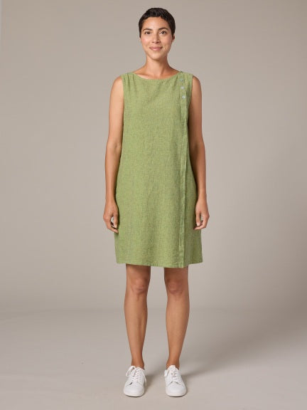 Button Shift Dress
