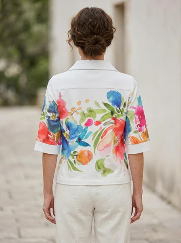 “Spring Delight” Zip Jacket