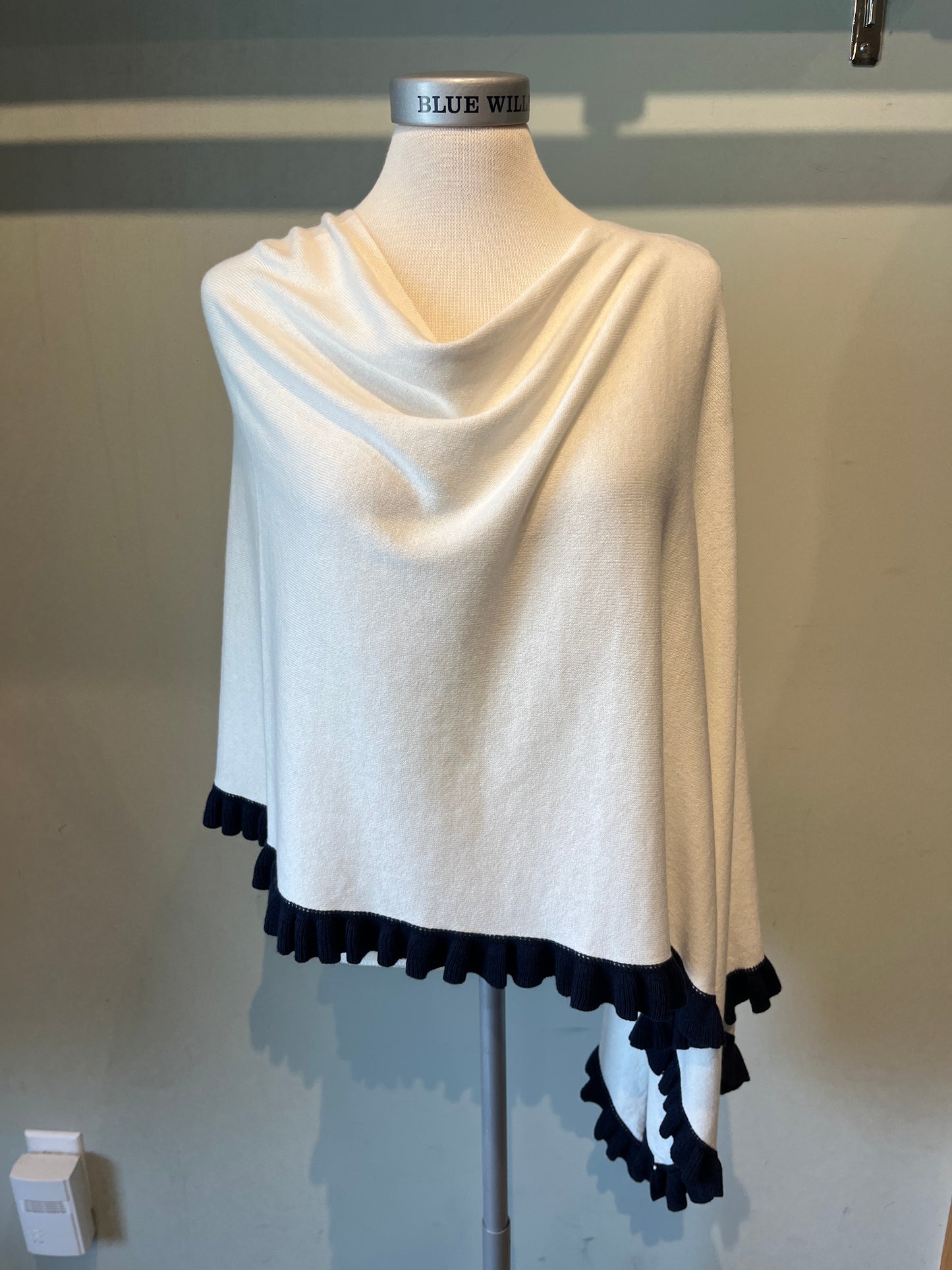 Cotton Cashmere Mini Ruffle Edge Topper