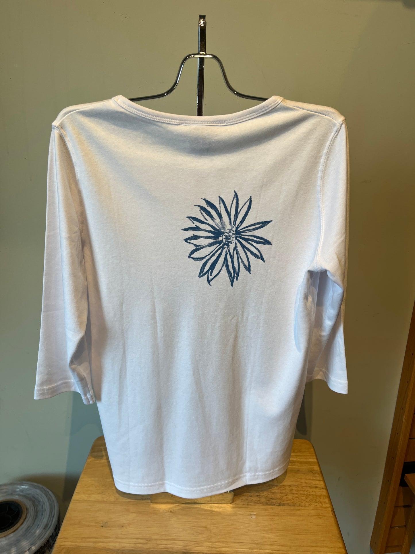Victoria Blue Sunflower Shirt