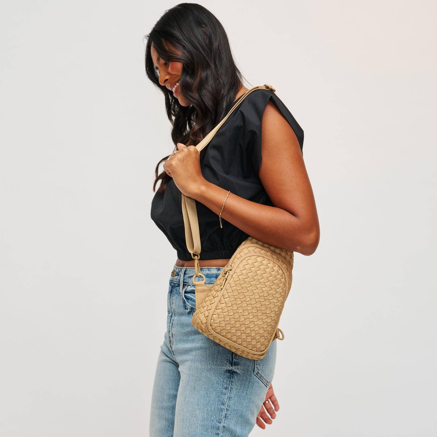 Beyond The Horizon - Woven Neoprene Sling Backpack