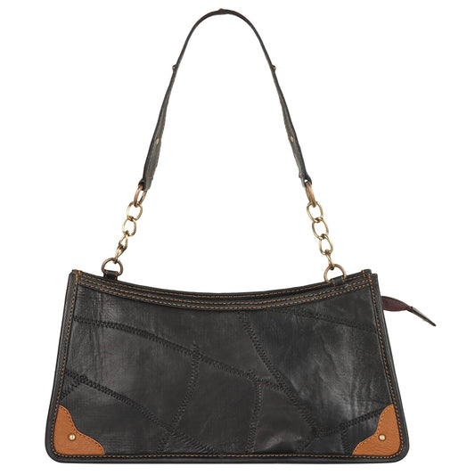 Sleek Shoulder Bag in Black