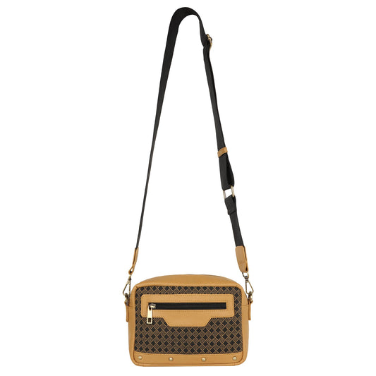 Tayla Diamond Print Camera Bag