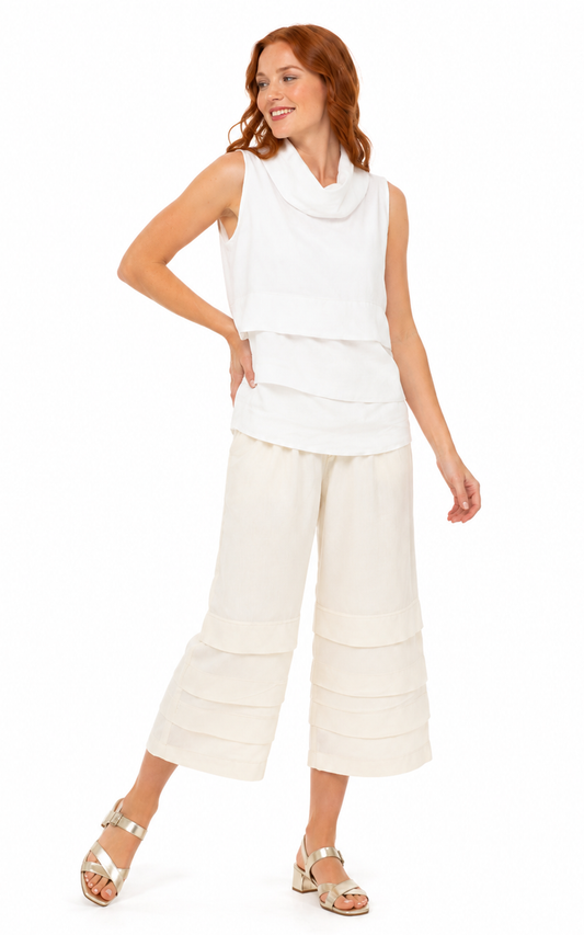 Coastal Bloomer Pant Ivory