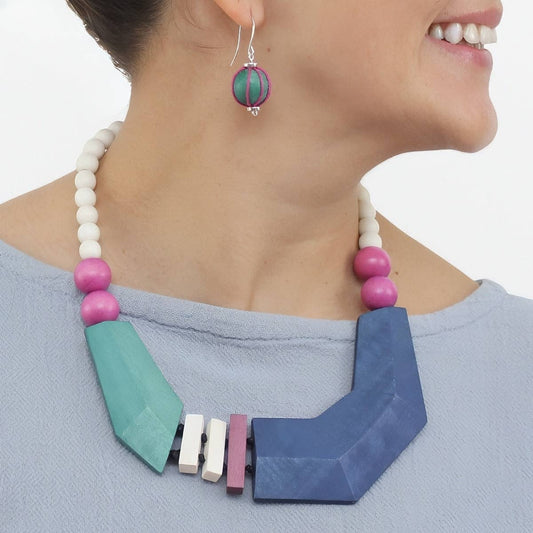 Riviera Colorblock Statement Necklace
