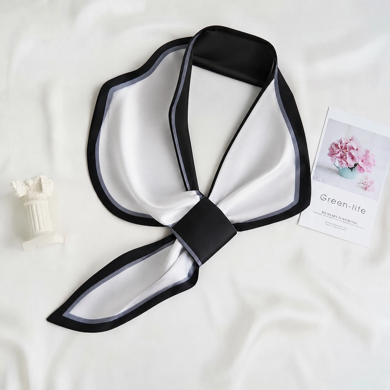 Black Highlight Loop Scarf