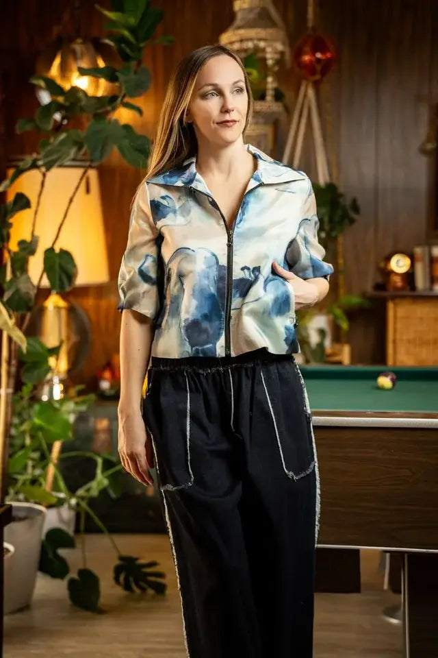 Offprice-S22016 Crop Jacket