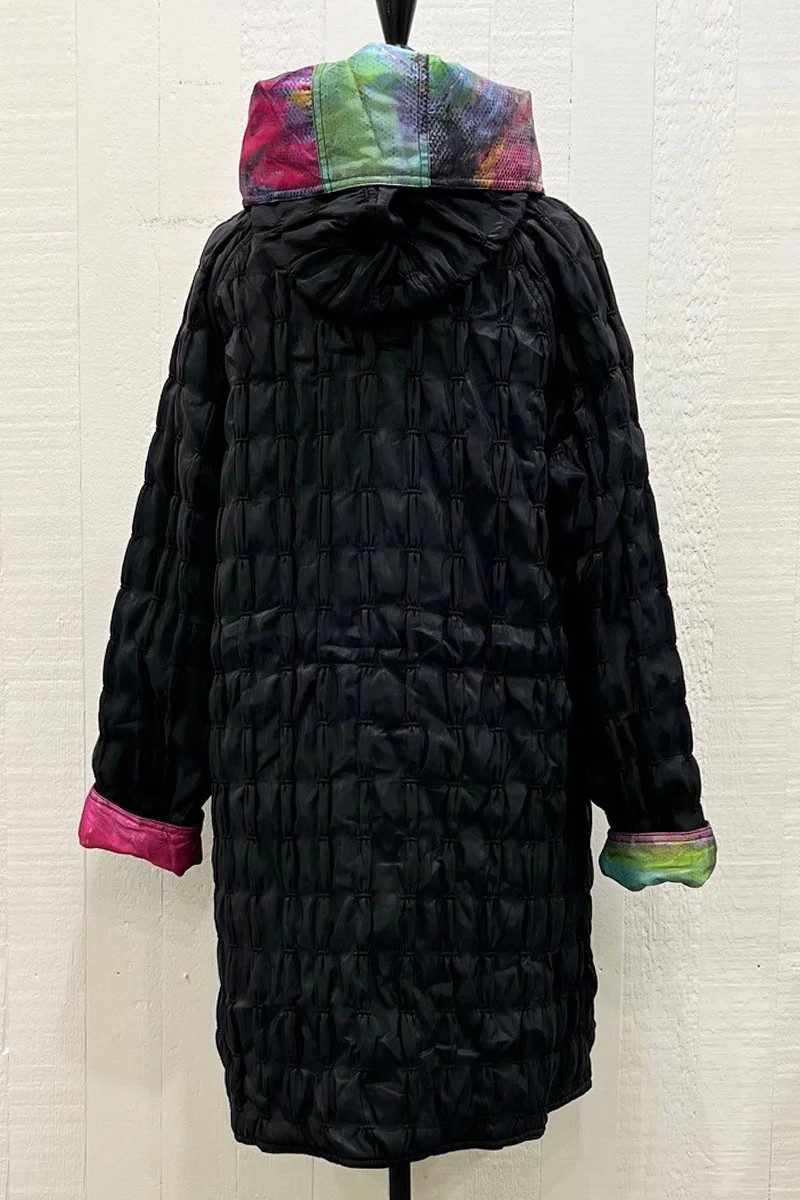 Quilted Zip Front Reversible Parisian Jacket