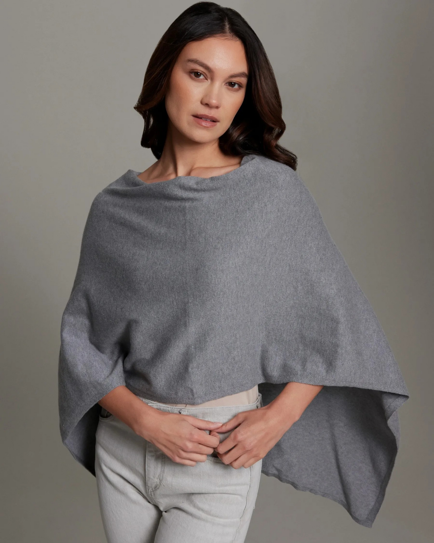 Cotton Cashmere Mini Ruffle Edge Topper